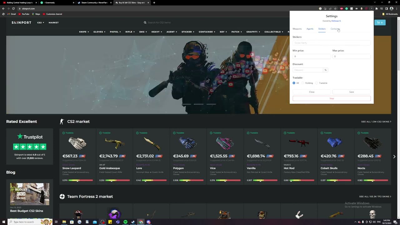 SKINPORT BOT INSTABUY BUY UPDATE 2.1