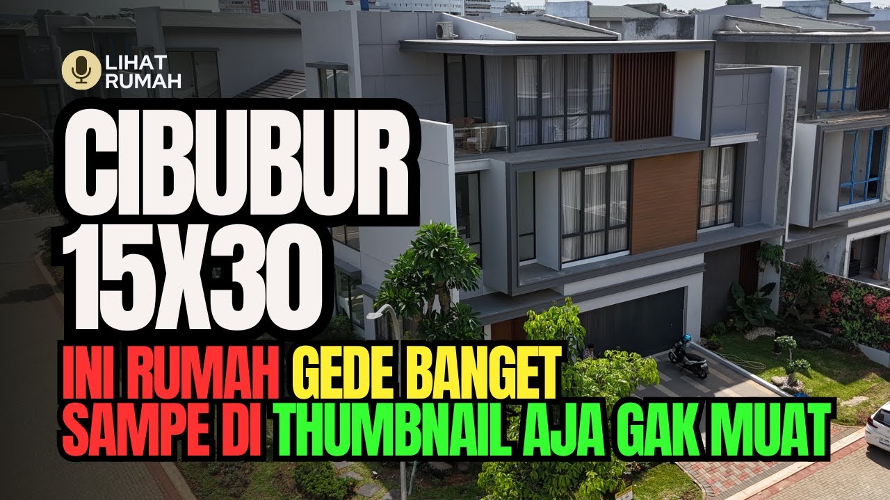 Rumah di Cibubur ini bener2 gede banget guys.