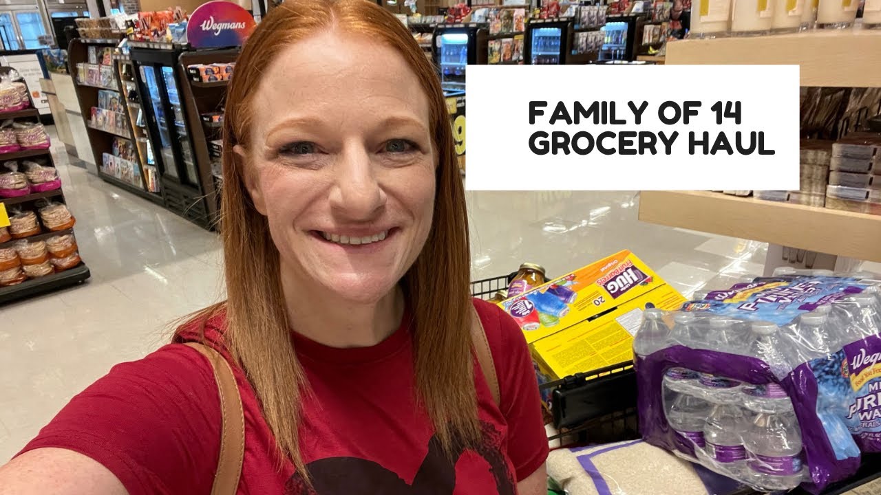 FAMILY OF 14 GROCERY HAUL