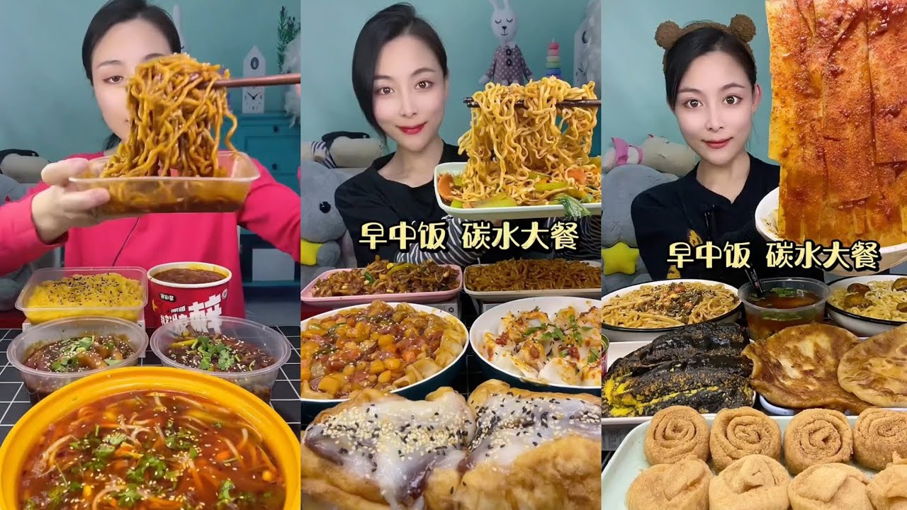 Mukbang : Eating Spicy Noodles 🍜🍜 fire Noodles 🍜 with Hotdogs 😋#mukbang #pasta #eatingshow #dinner 