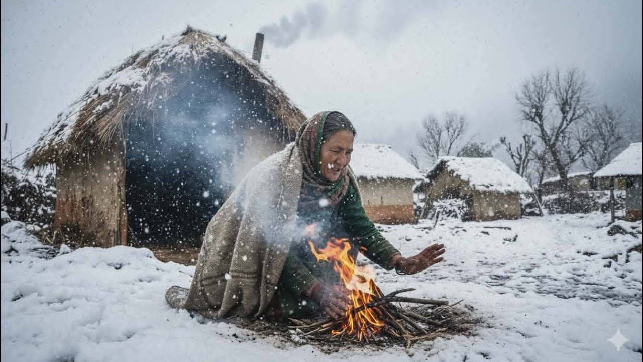 Best Life in The Nepali Mountain Village During the Snow|How People Live in Nepal With Snow Time| 🇳🇵