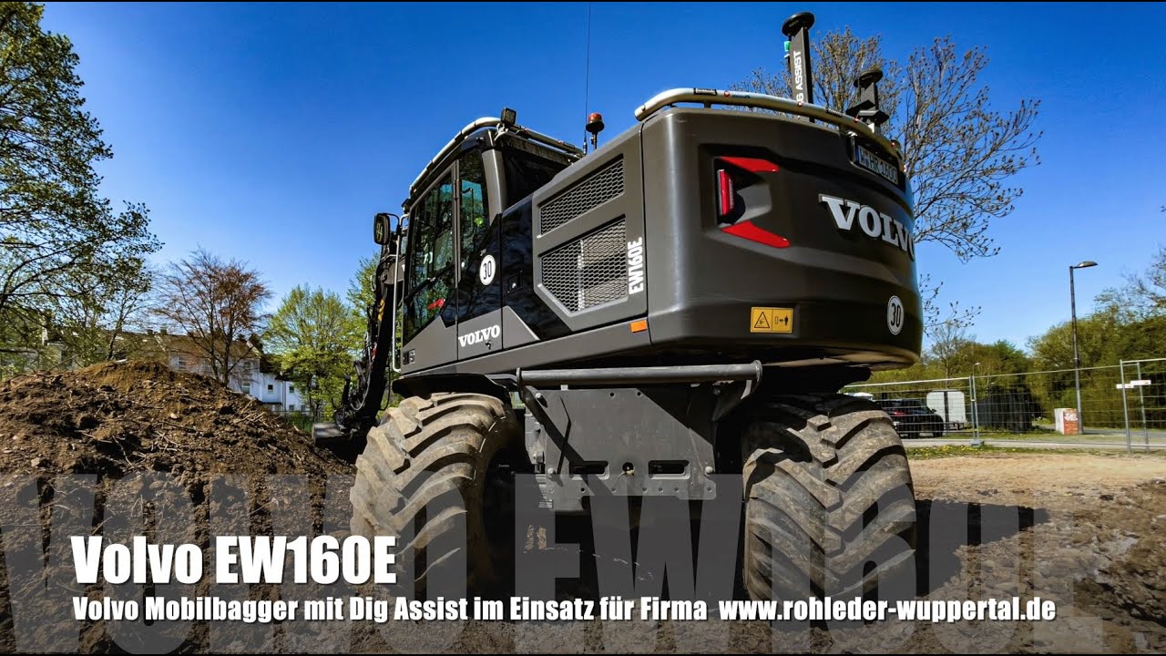 Volvo EW160E.... Mobilbagger im t&auml;glichen Einsatz...