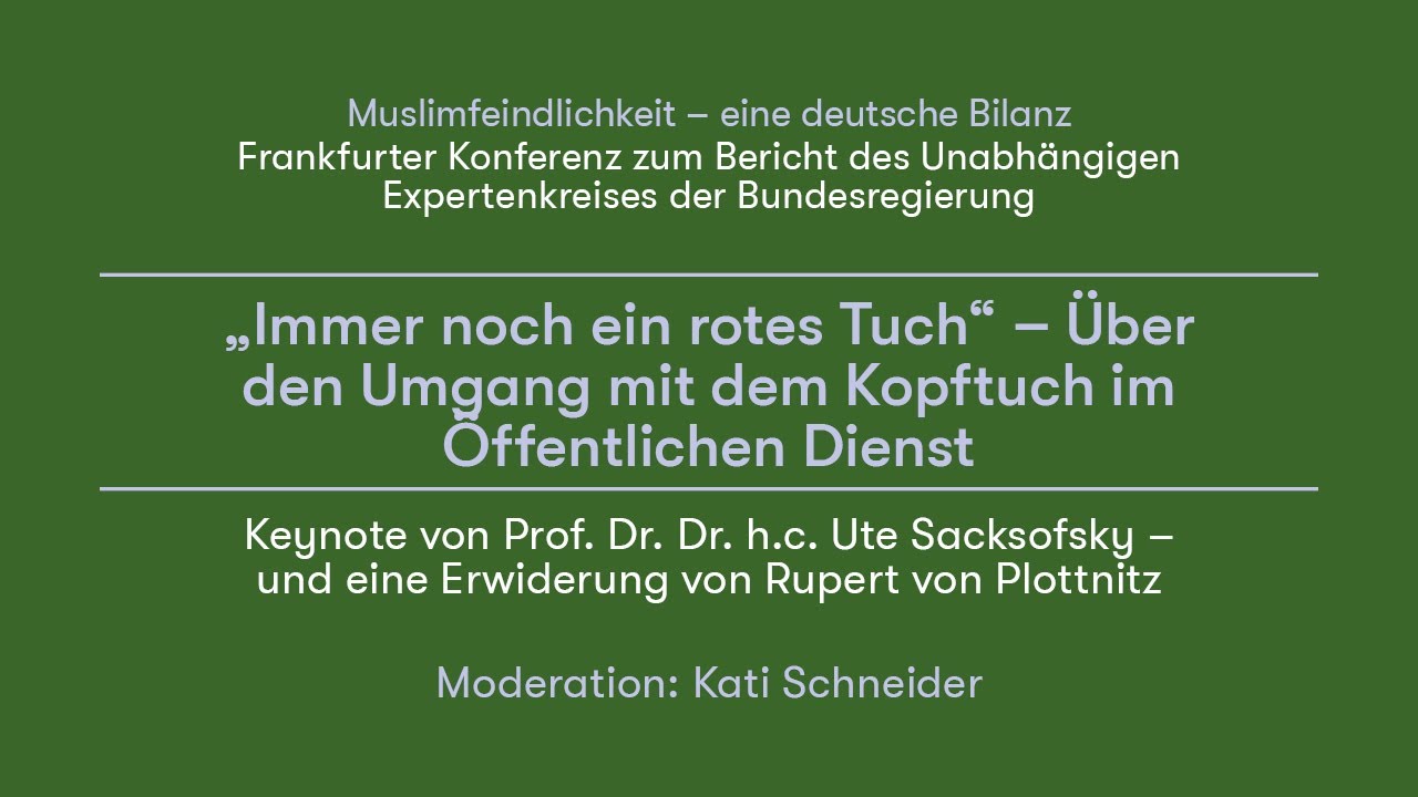Über den Umgang mit dem Kopftuch im Öffentlichen Dienst