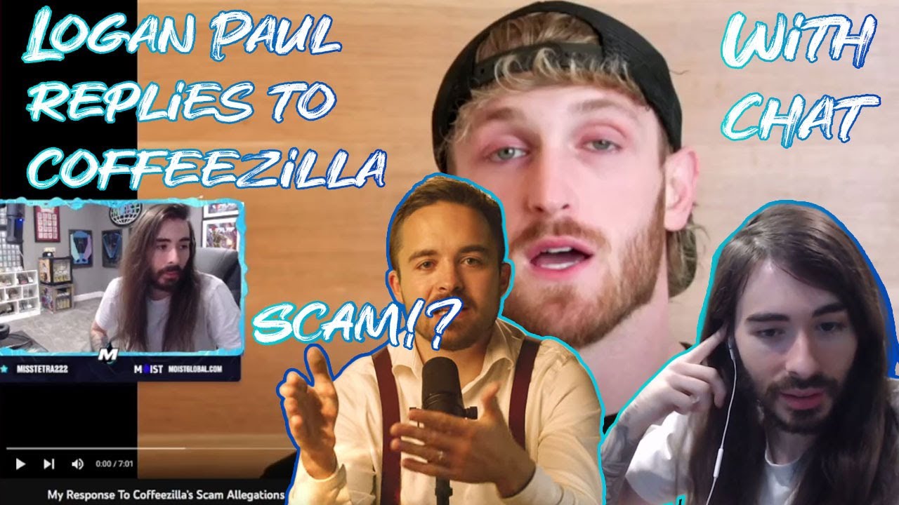 MoistCr1tikal Reacts To Logan Paul Replying To Coffeezilla's Scam Allegations [Full VOD]