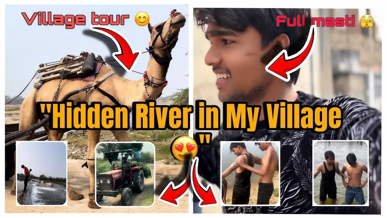 Yeh Hai Hamare Gaav Ki Sabse Khoobsurat Jagah|| #vlog #villagevlog #villagelife #river #riverfun  
