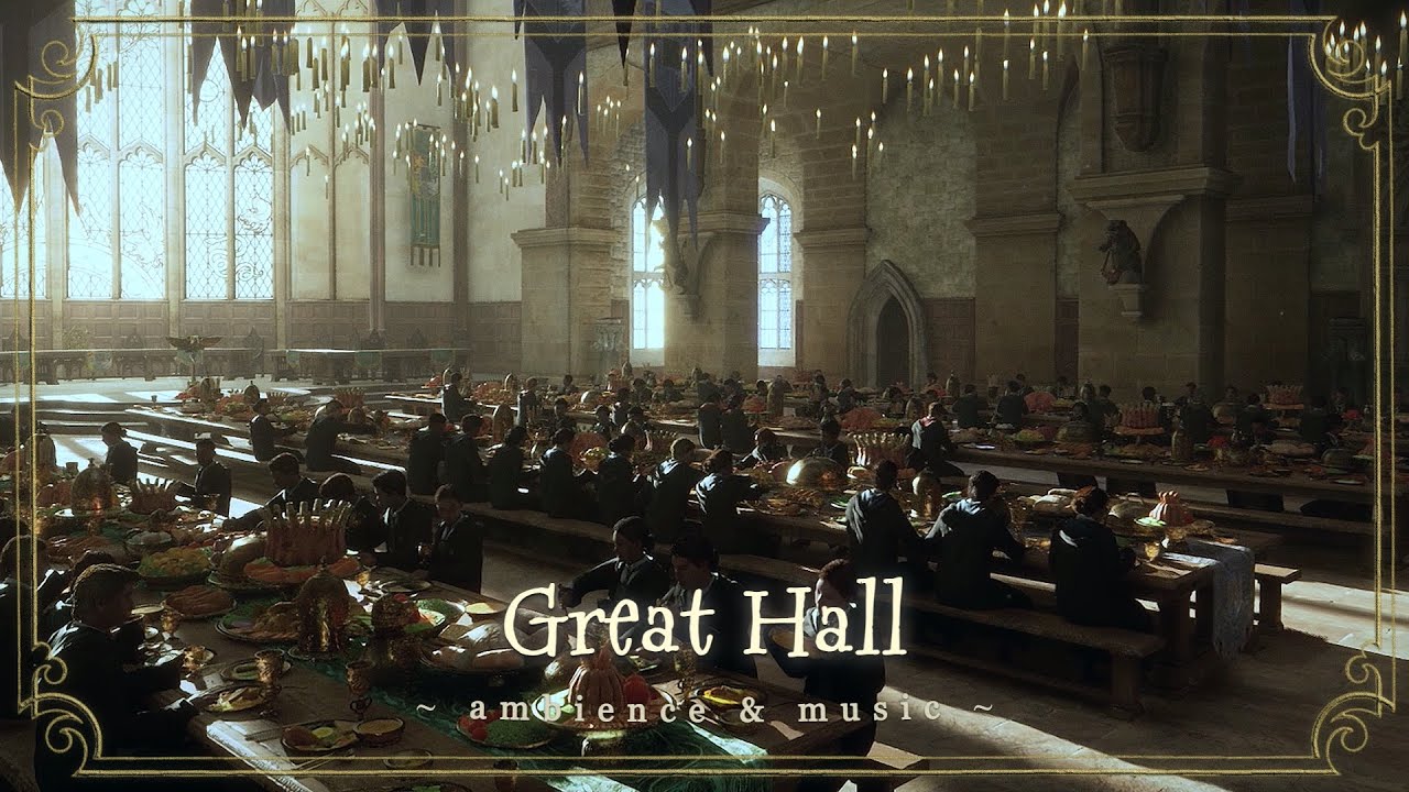 Hogwarts Legacy [ASMR] - Great Hall feast 🍗🍲🍏