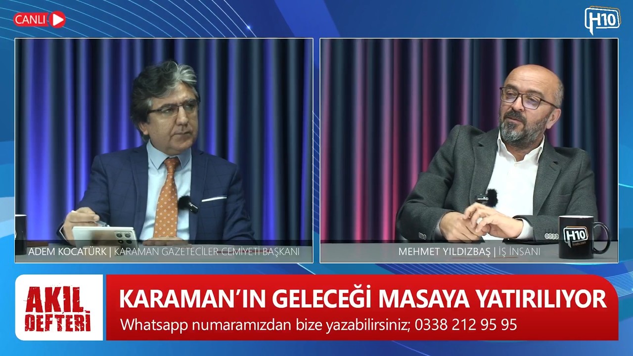 Akıl Defteri’nde Karaman’ın Geleceği Masaya Yatırılıyor