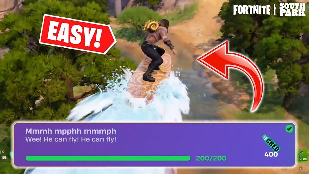 Fortnite - Мммх мпфх мммф (200) | Преодолеть 200 метров по воздуху