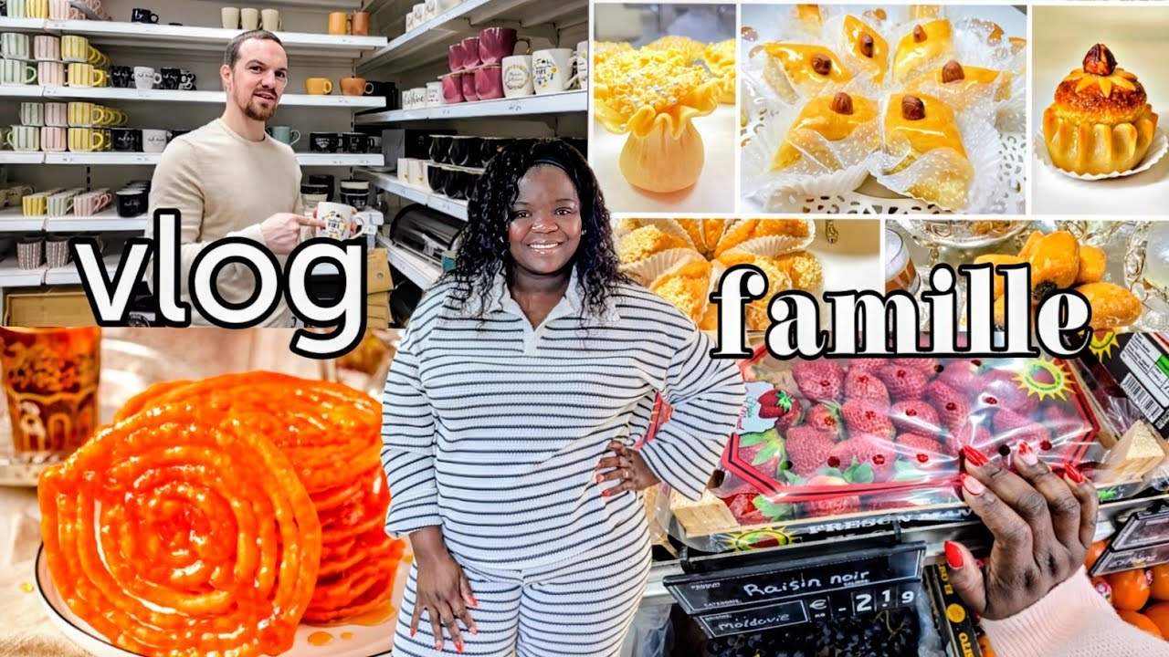 Vlog/on part chez Action et B&M… et on finit avec un GOÛTER ORIENTAL XXL en famille ! 😋