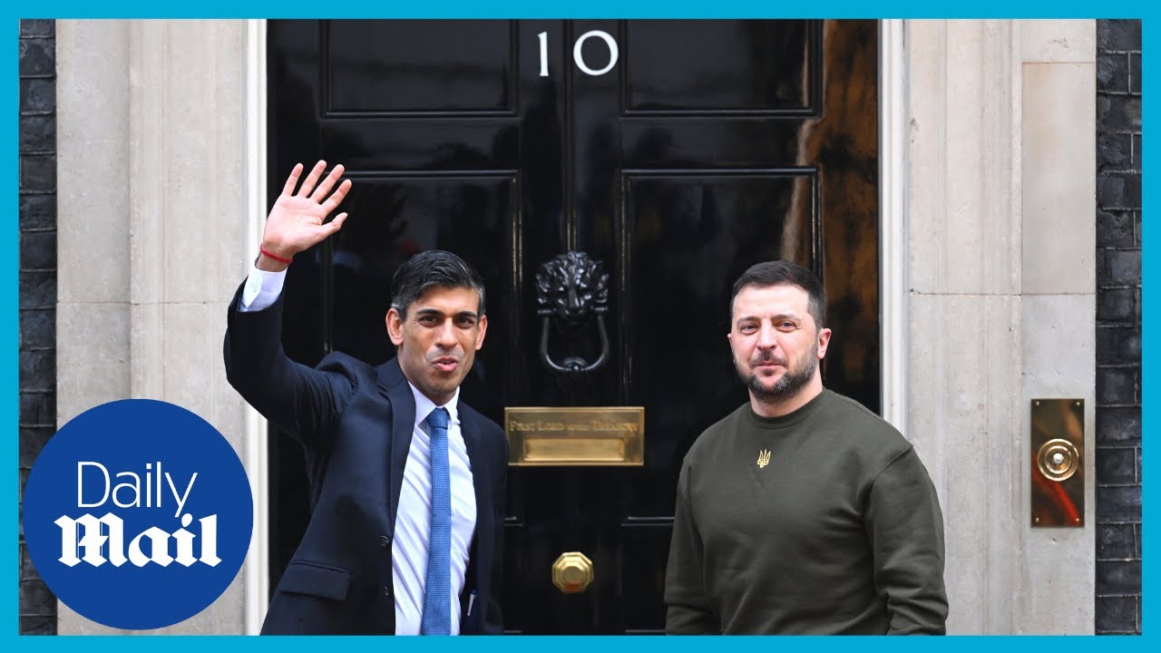 Rishi Sunak welcomes Ukraine's Volodymyr Zelensky to 10 Dowing Street