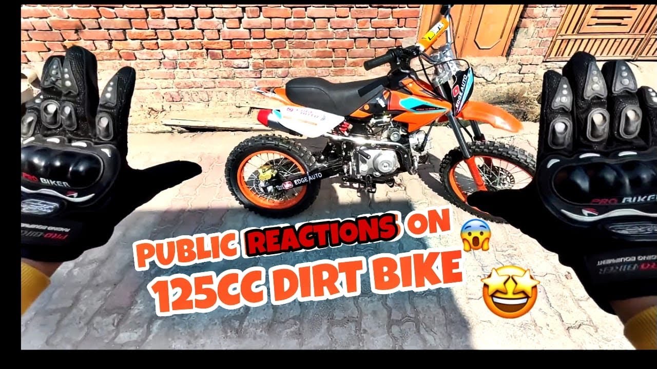 125 cc dirt bike public dhamaal(कुछ ऐसा रिएक्शन मिला जब डर्ट बाइक पब्लिक मे nikli)