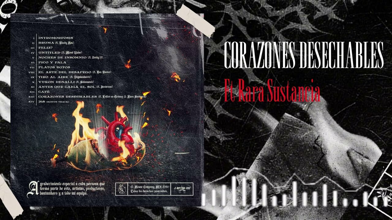 CORAZONES DESECHABLES Ft. RARA SUSTANCIA & @estiloengramos1905 - (Audio Oficial)