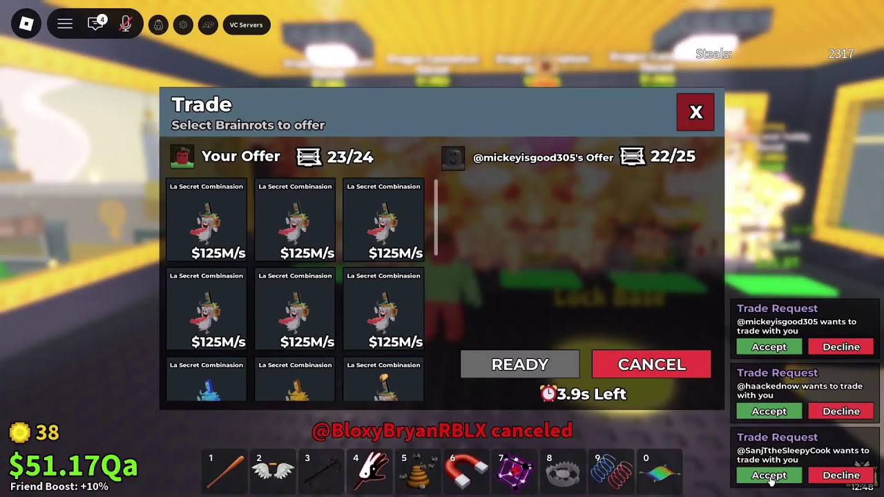 STEAL A BRAINROT TRADES & DUELS