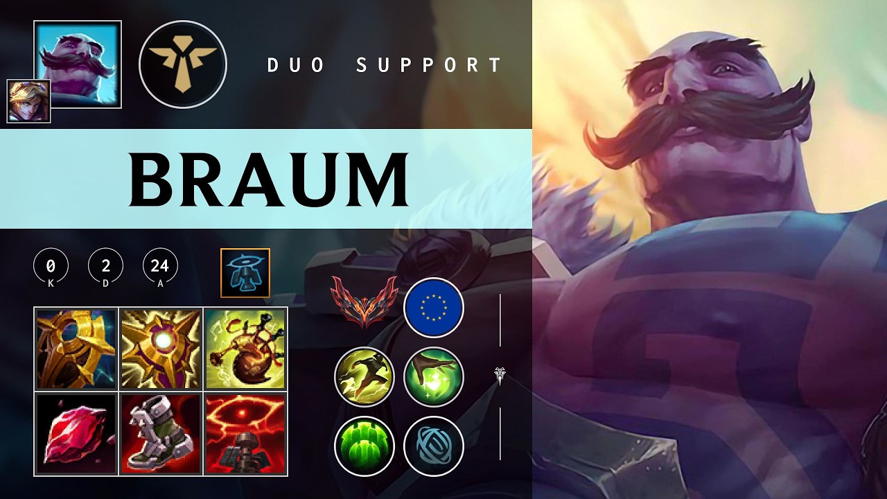 Braum Support vs Nautilus - EUW Grandmaster Patch 26.05