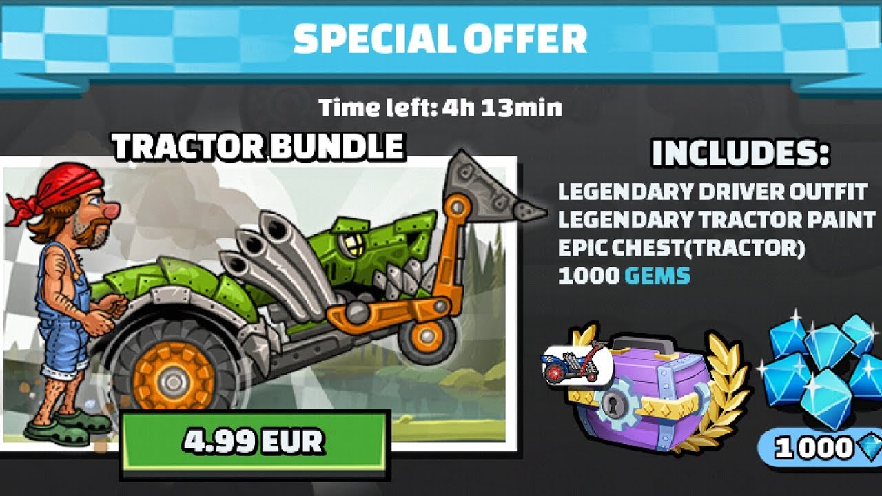 Hill Climb Racing 2 ✔️ New Tractor Legendary Bundle 🔥