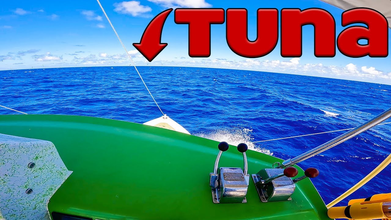 48 Miles Offshore Fishing For TUNA with a GREENSTICK 