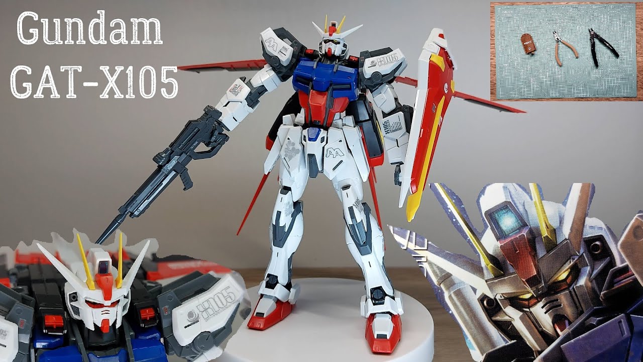 Gundam GAT-X105 | 1/100 MG | Bandai | Сборка модельки 18 см.
