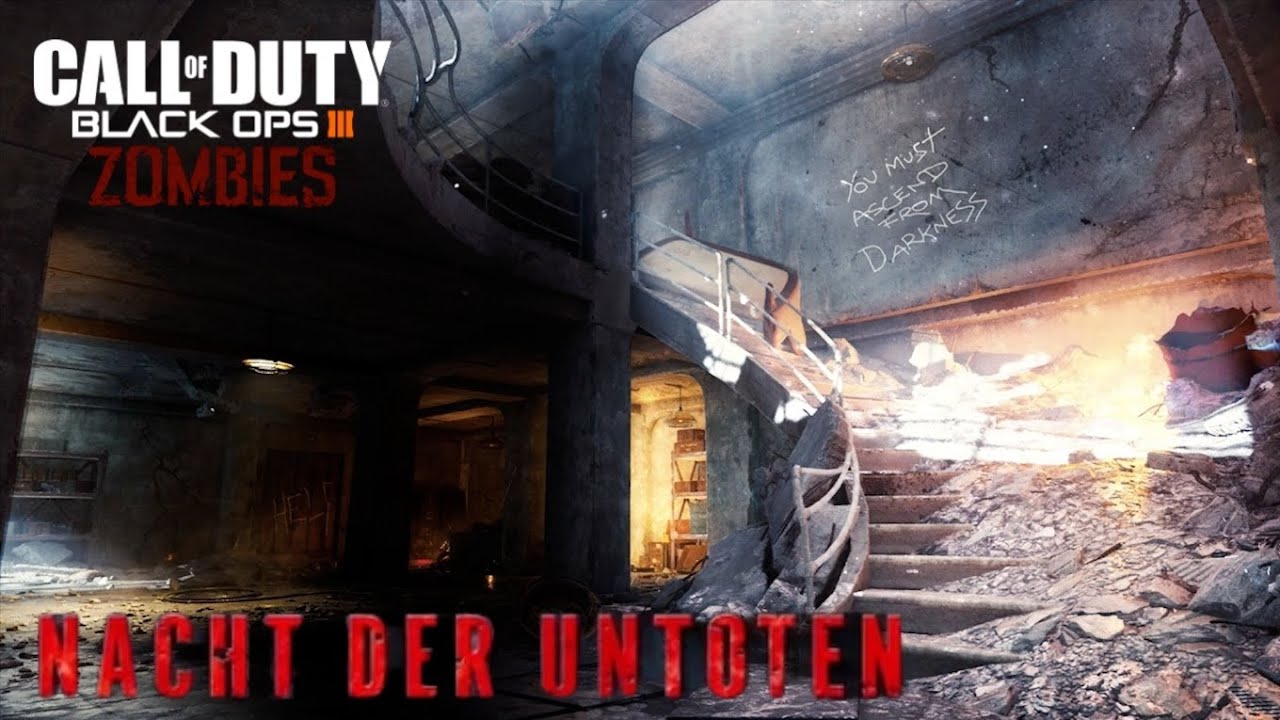 Call of duty Black ops 3. Zombies - Nacht der untoten (Wall guns Challenge)
