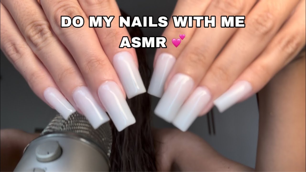 ASMR doing my nails voiceover 💅