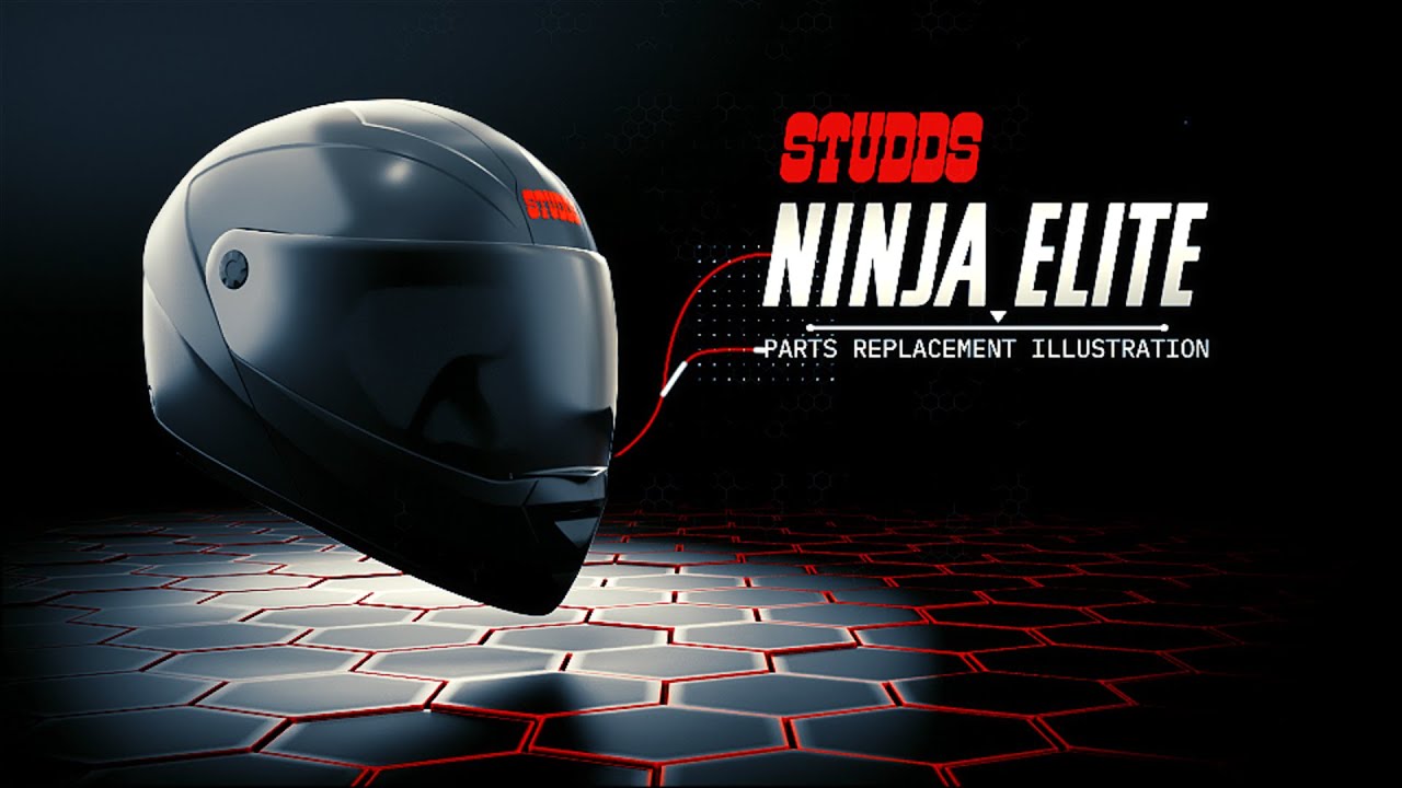 STUDDS Ninja Elite Helmet Parts Replacement Video