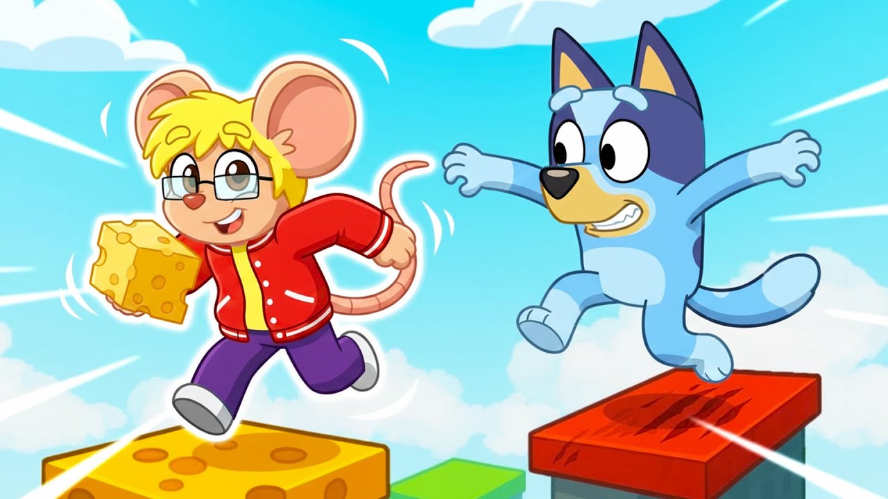 NOS CONVERTIMOS EN GATO Y RATÓN CON BLUEY PARA GANAR
