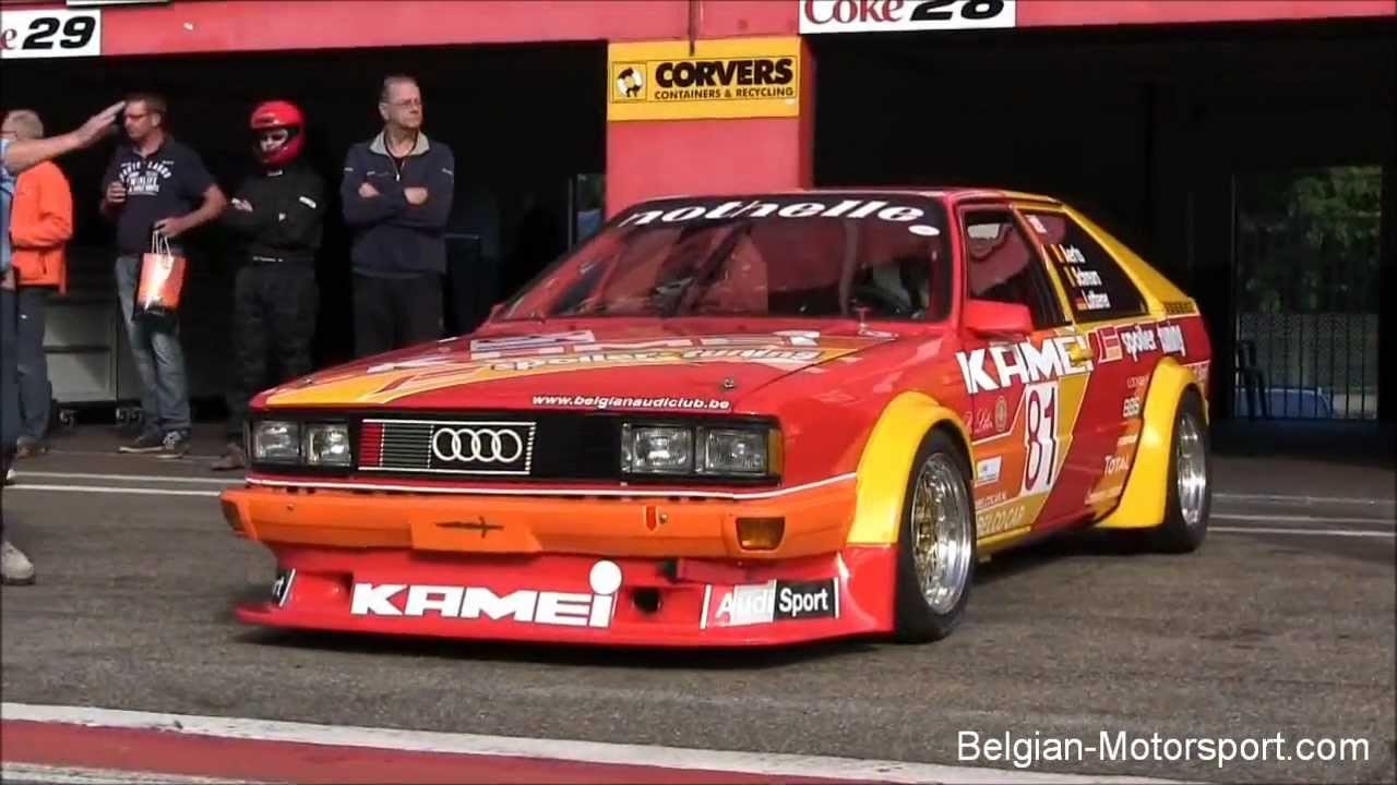 Audi Coupé Kamei 2.0 youngtimer test at Zolder 2012 (high revving)