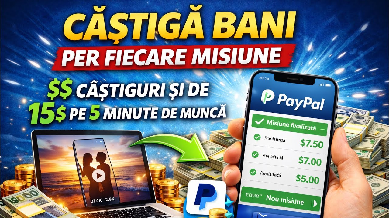 Castiga bani online  cu plata PayPal !! In 2026 clickerwork