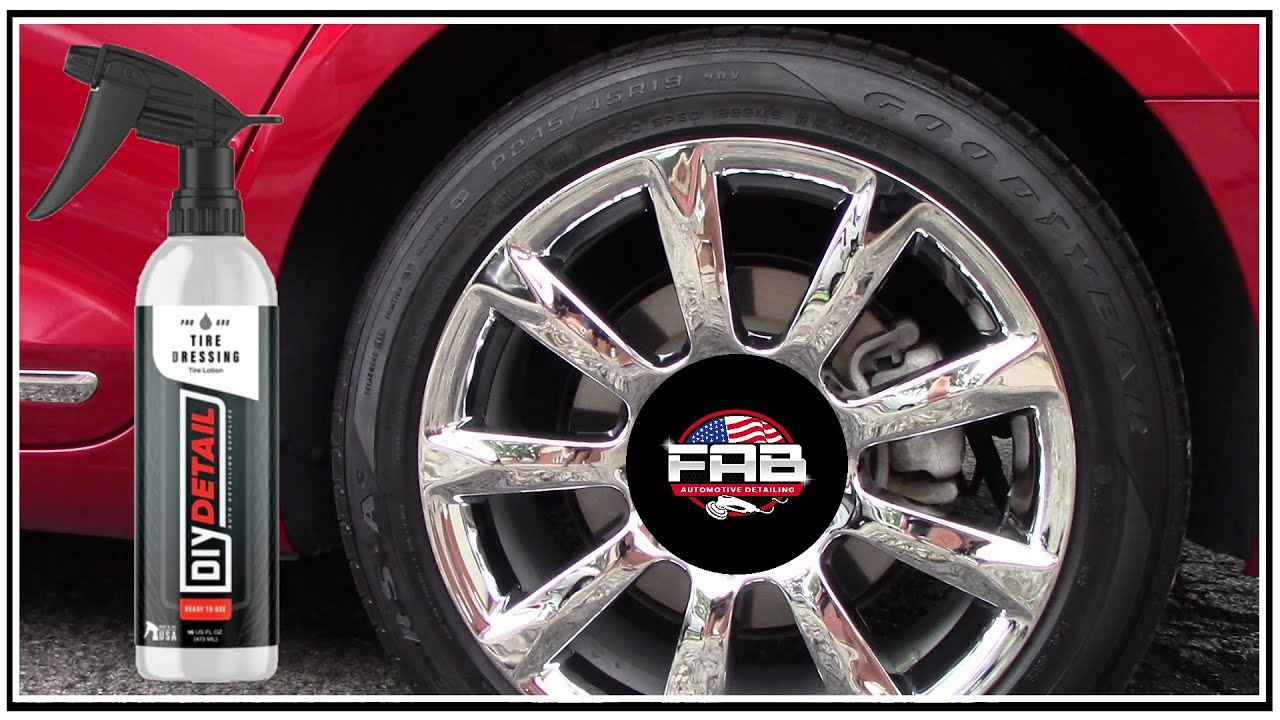 What a Great Tire shine! DIY Detail Tire Dressing. Adjust Your Shine the Way You Like It.