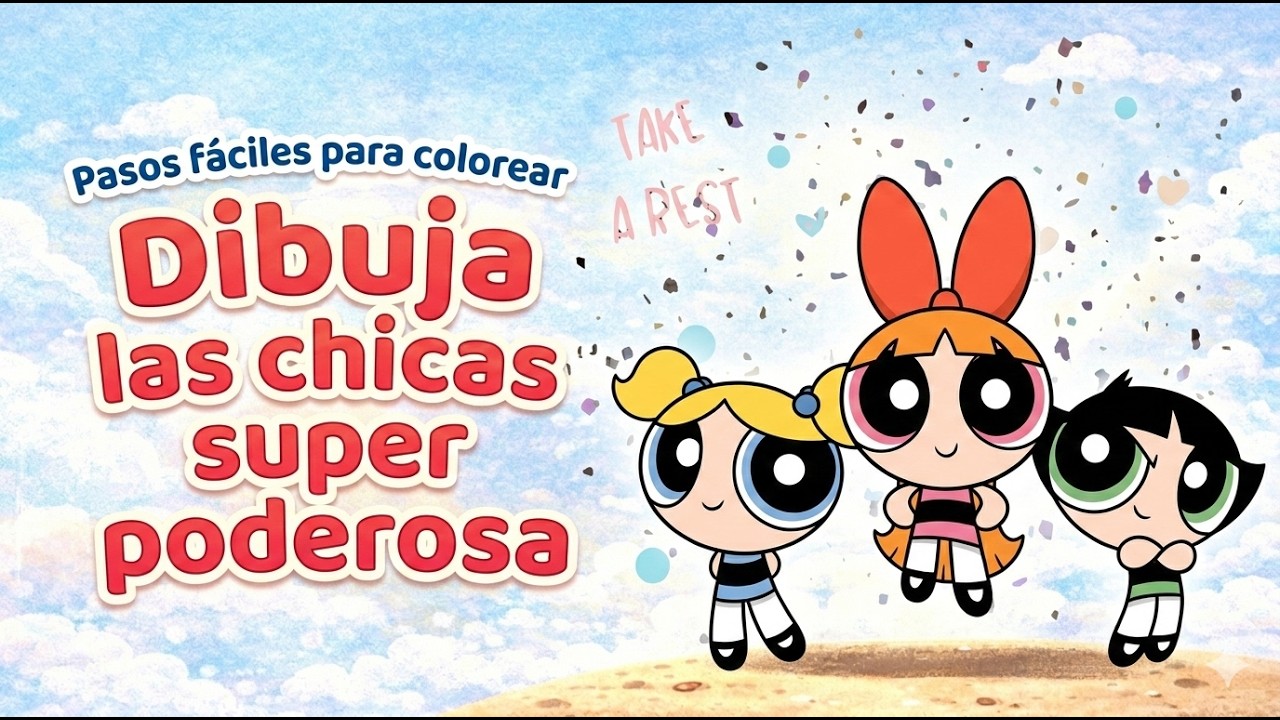Como dibujar a Burbuja  las chicas super poderosas how to draw burbuja  The Powerpuff Girls