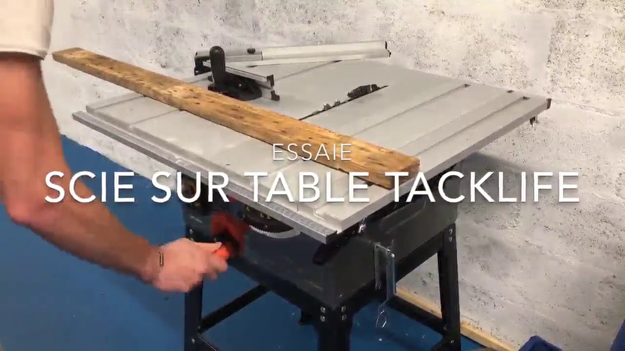 TACKLIFE 2000W scie sur table, Puissante et facile à utiliser !