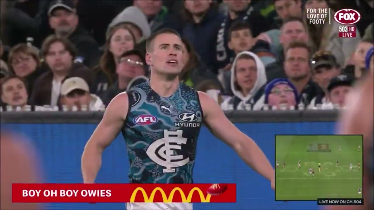 Matt Owies with 2 4th quarter goals - Carlton @ Collingwood - AFL Round 11 2022