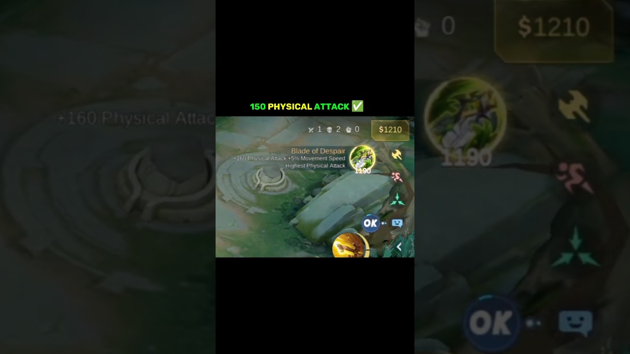 Chou one hit build and emblems || Chou best damage build #chou #mlchoumontage #mlviralshorts