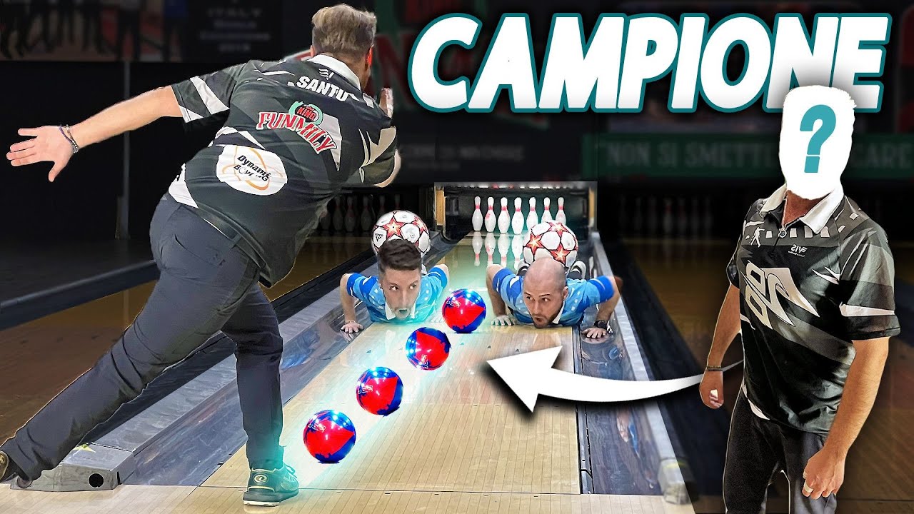 Giochiamo col CAMPIONE EUROPEO! Trick di CALCIO e BOWLING ASSURDI!🇮🇹