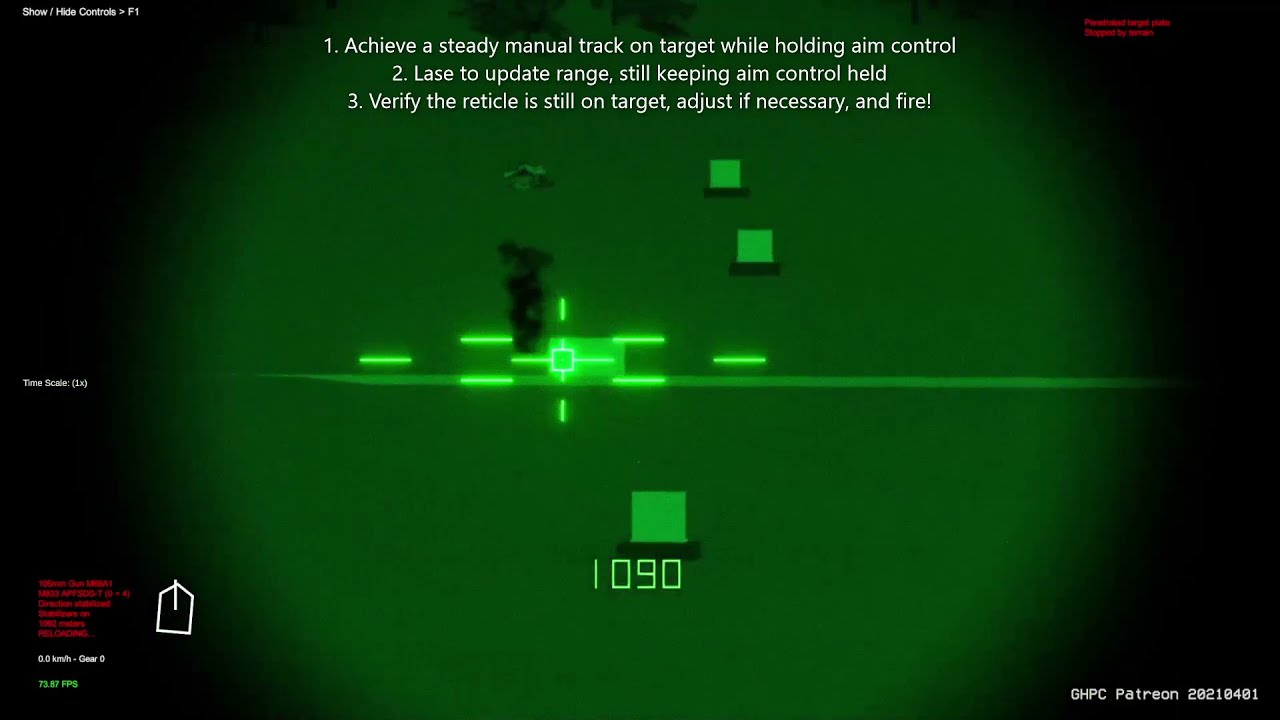 GHPC gunnery guide: How to use M1 Abrams lead system