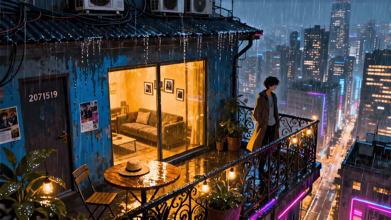 Rainy Night Lofi in Tokyo 🌧️ Chill Beats to Relax, Study & Focus | Listen & Unwind