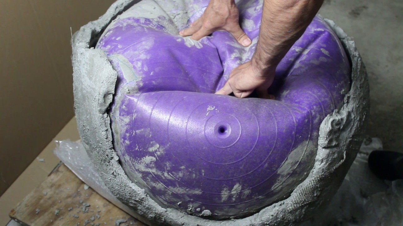 DIY- XXL Eierschale aus Beton als GARTENDEKO