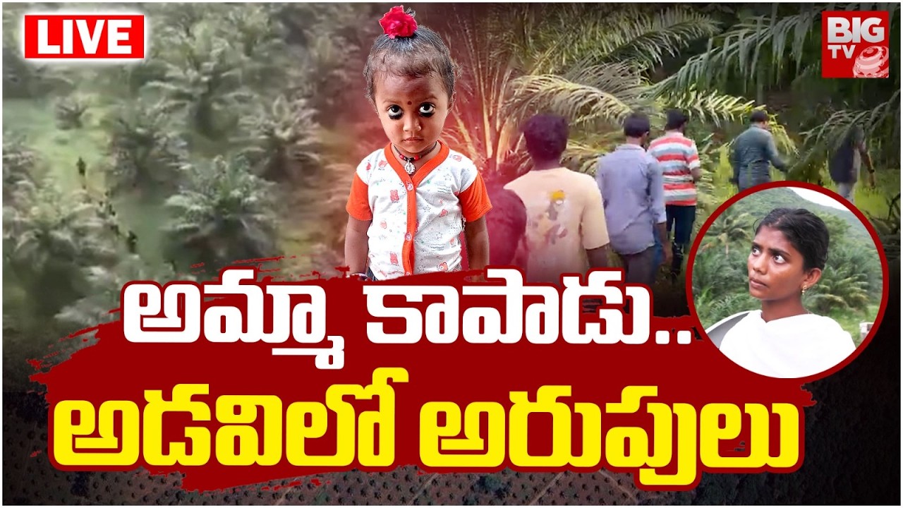 అమ్మా కాపాడు.. అడవిలో అరుపులు LIVE | Kakinada 3 Years Girl Jahnavi Case Updates | BIG TV