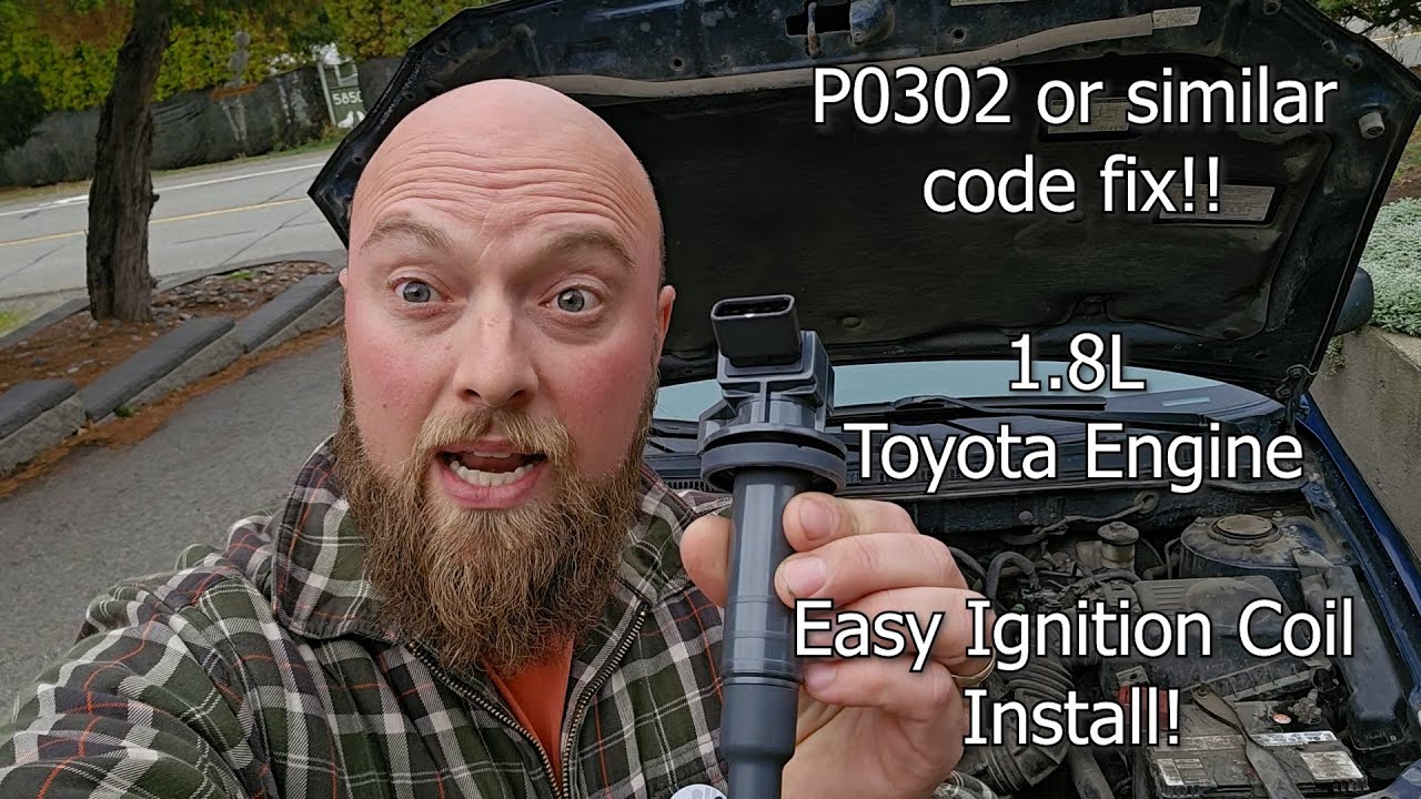 Исправление кода Toyota P0302 или P0303 — УСТАНОВКА КАТУШКИ ЗАЖИГАНИЯ!