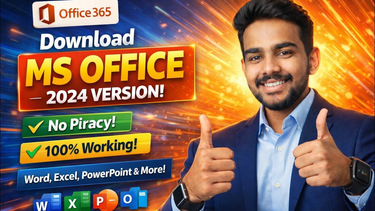 How to Download & Install MS Office 2024 on Windows 11 | Word Excel PowerPoint Setup (Tamil)| Free