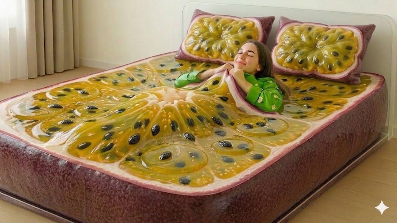 Выберите свою любимую фруктовую кровать | Расслабляющее ASMR-видео с ИИ для изучения названий фру...