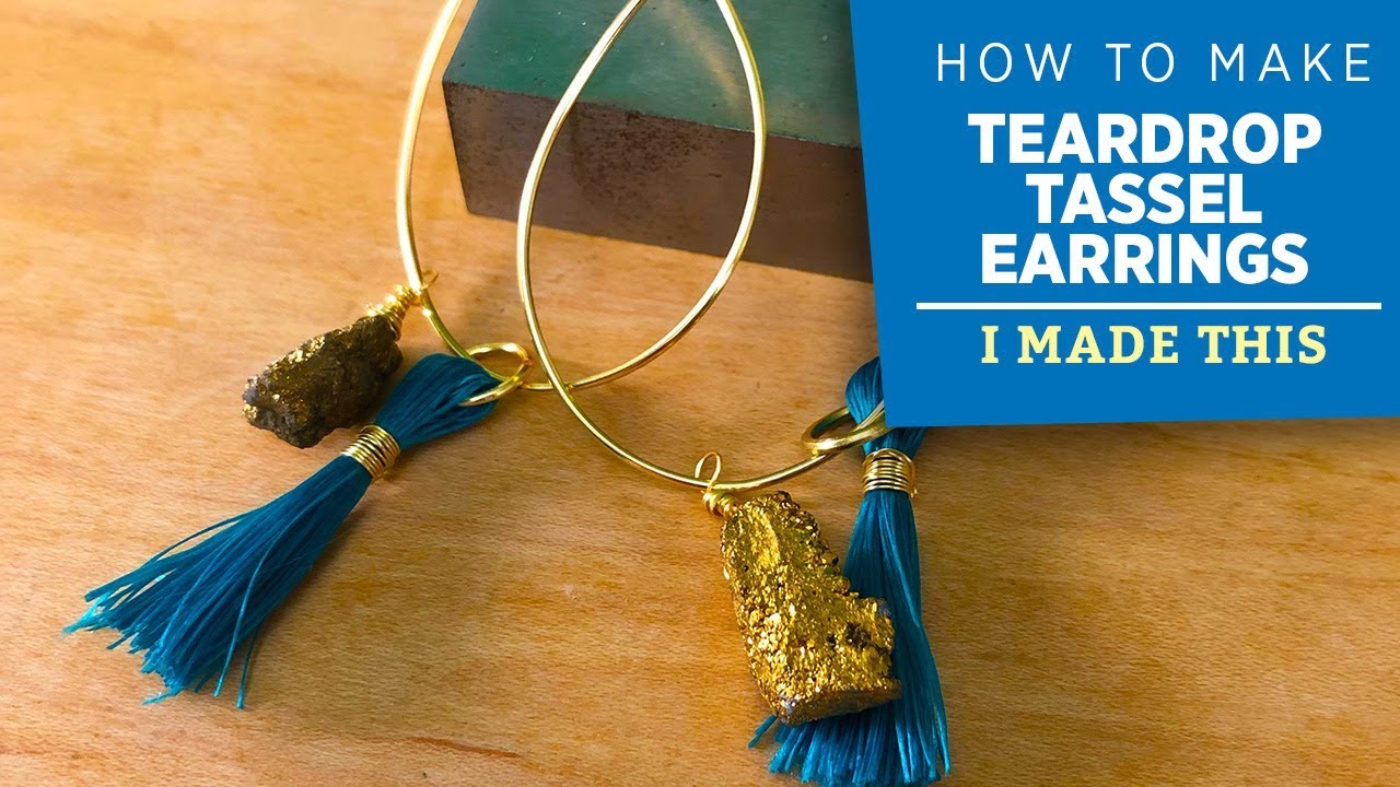 How to Make Teardrop Tassel Earrings | I Made This