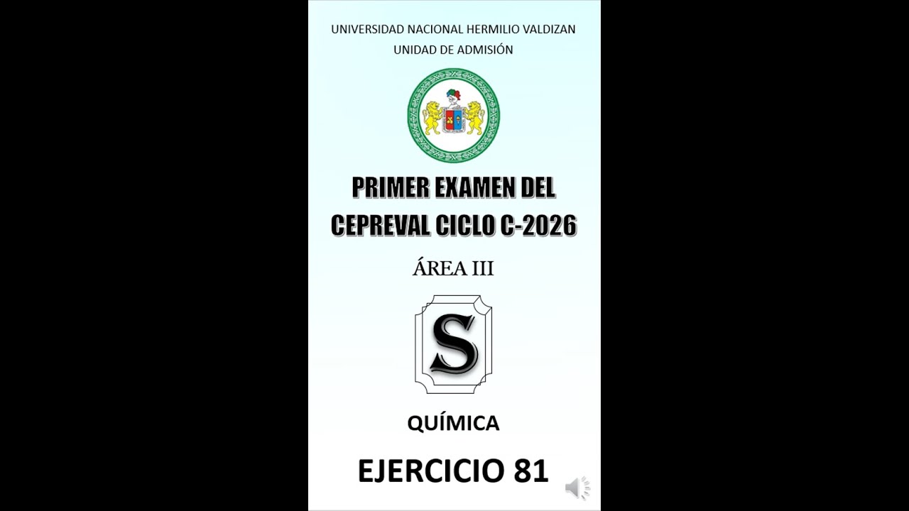 Ejercicio 81 1° Ciclo C Cepreval 2026