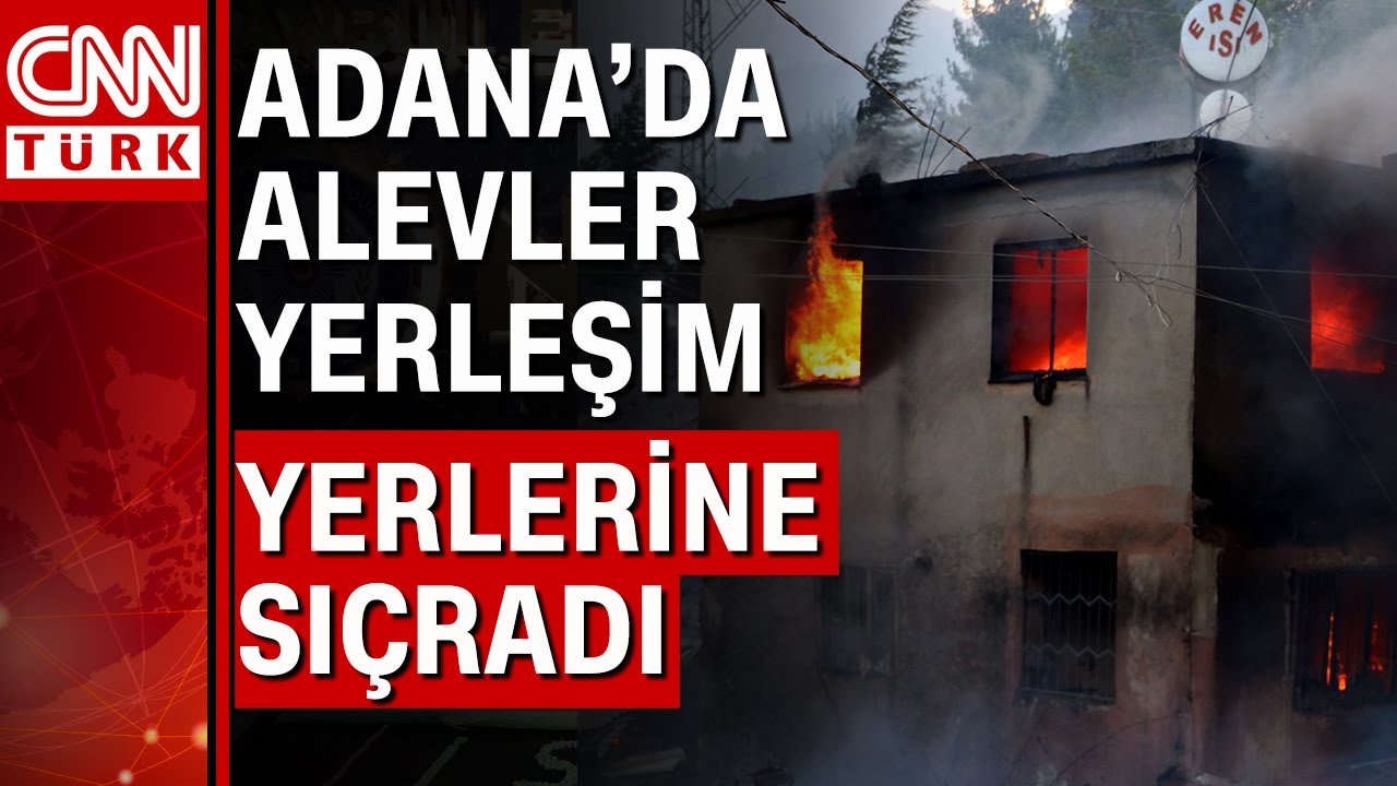 Adana Kozan'da hızla yayılan yangın devam ediyor ! 5 köy boşaltıldı