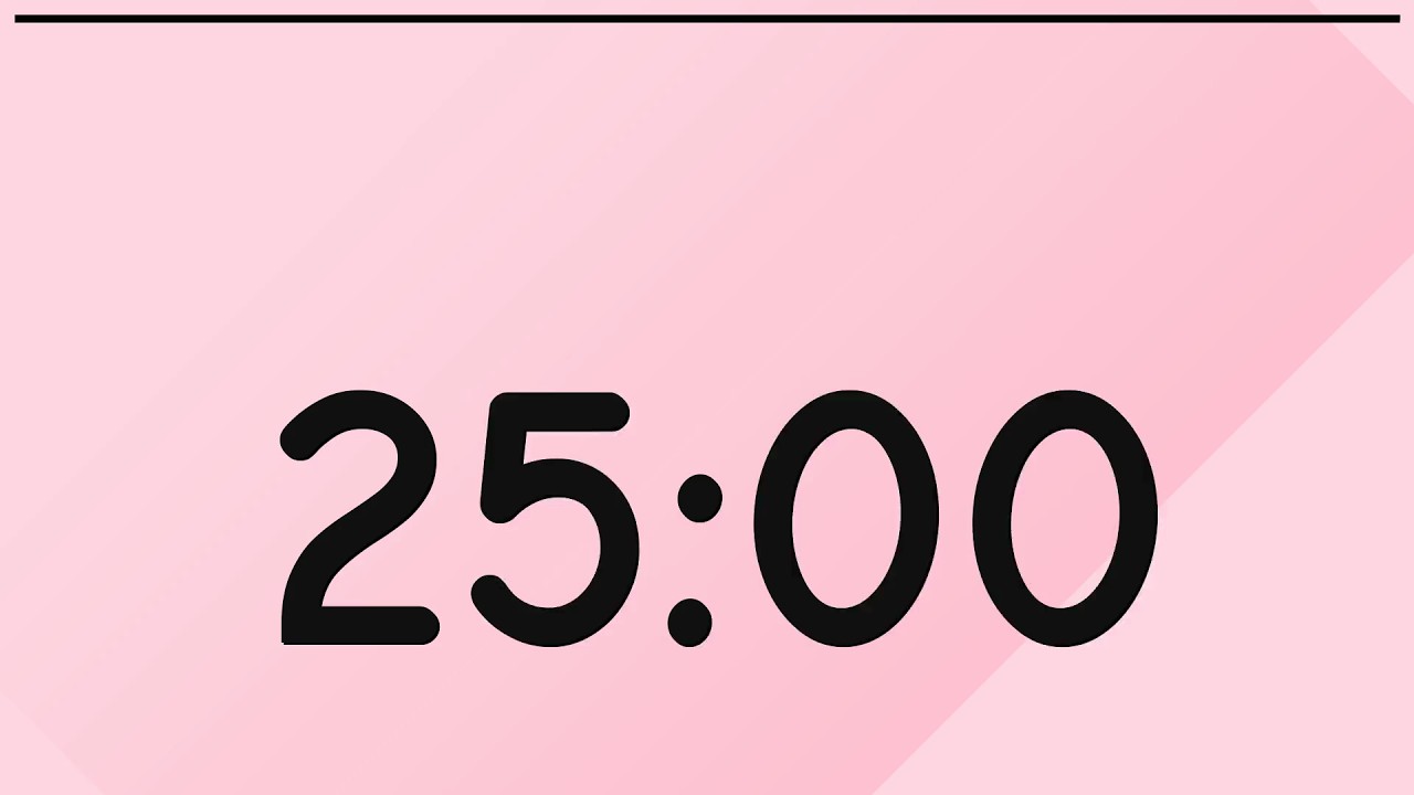 25 Minute Classroom Timer (Valentine’s Day) | Projector Friendly Countdown