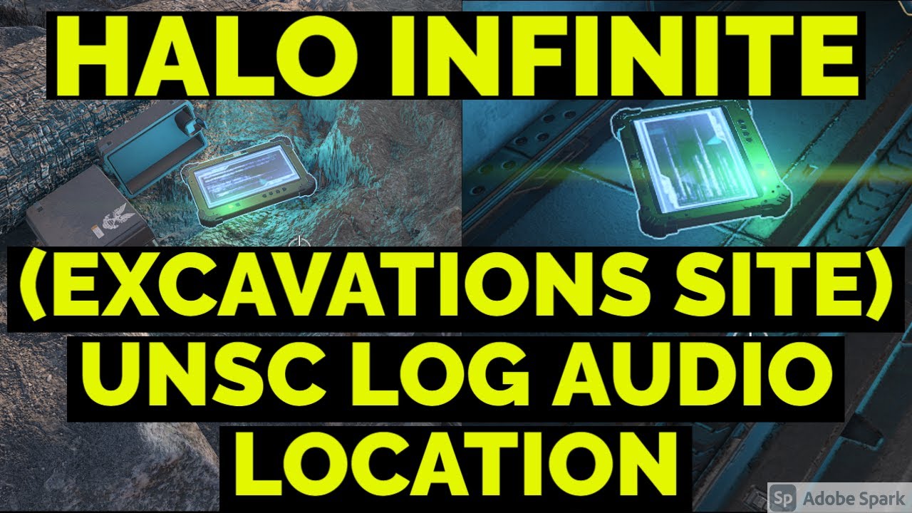 SPARTAN & UNSC AUDIO LOG : (EXCAVATION SITE) AREA LOG LOCATION | HALO INFINITE