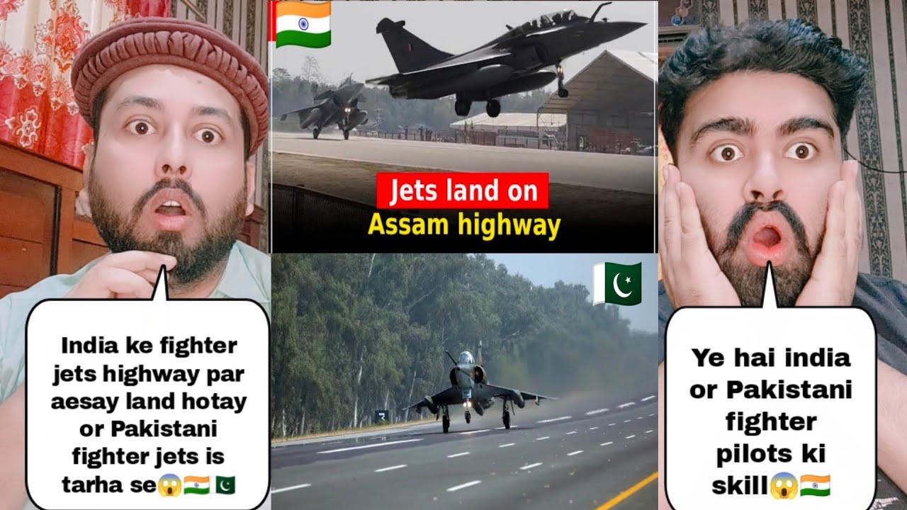 How India Land Fighter Jets On Highway Vs How Pakistan Land Fighter Jets On Highway 