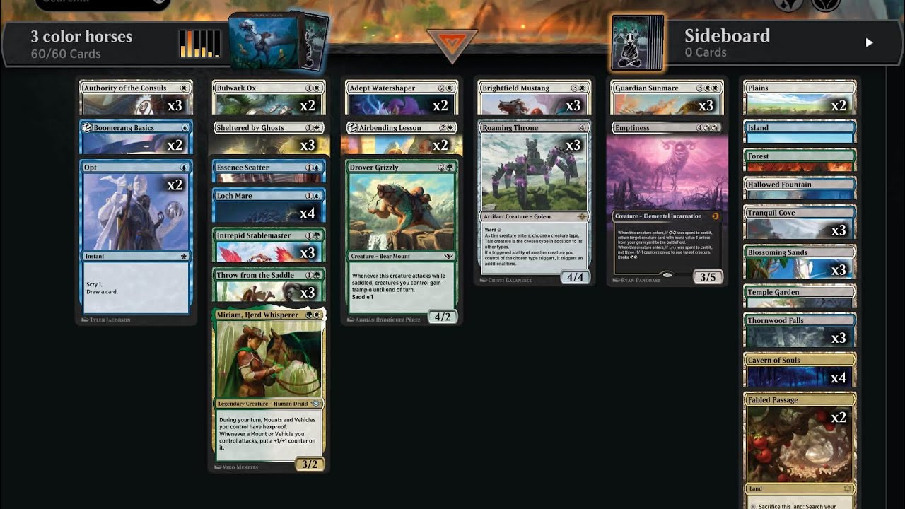 Игровой процесс MTG Arena Horse Standard