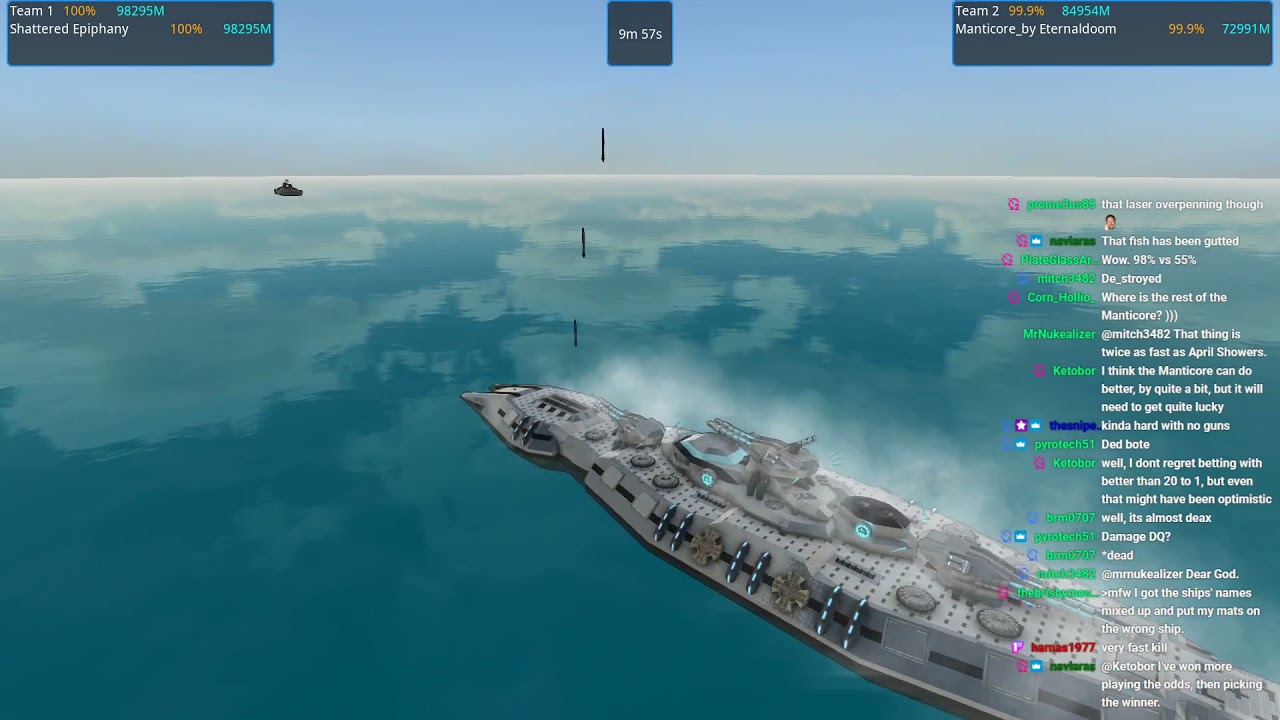 Battleship Brawl S6E20 Shattered Epiphany vs Manticore | From The Depths