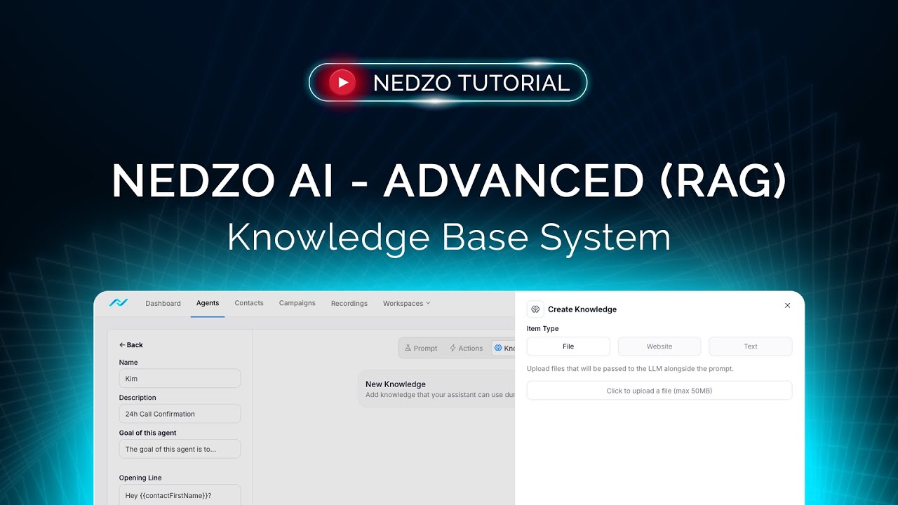 Nedzo AI - Advanced (RAG) Knowledge Base System
