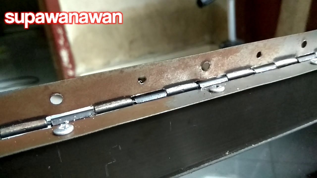 cara memasang engsel piano